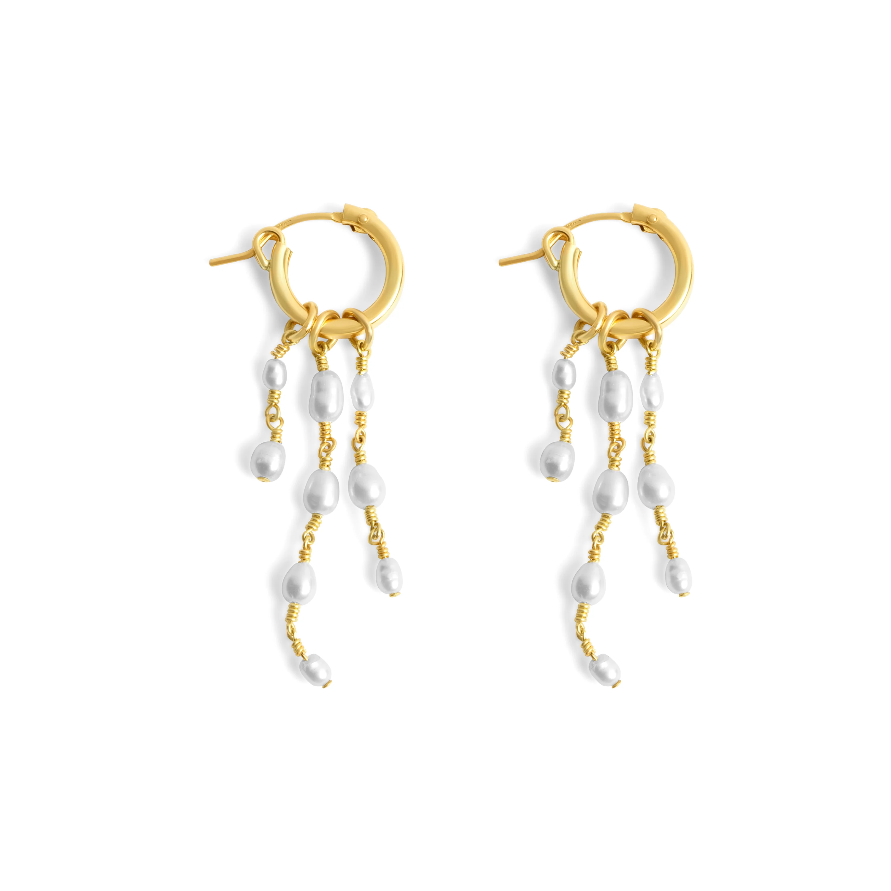 Celeste Pearl Chandelier Earrings - Image 3