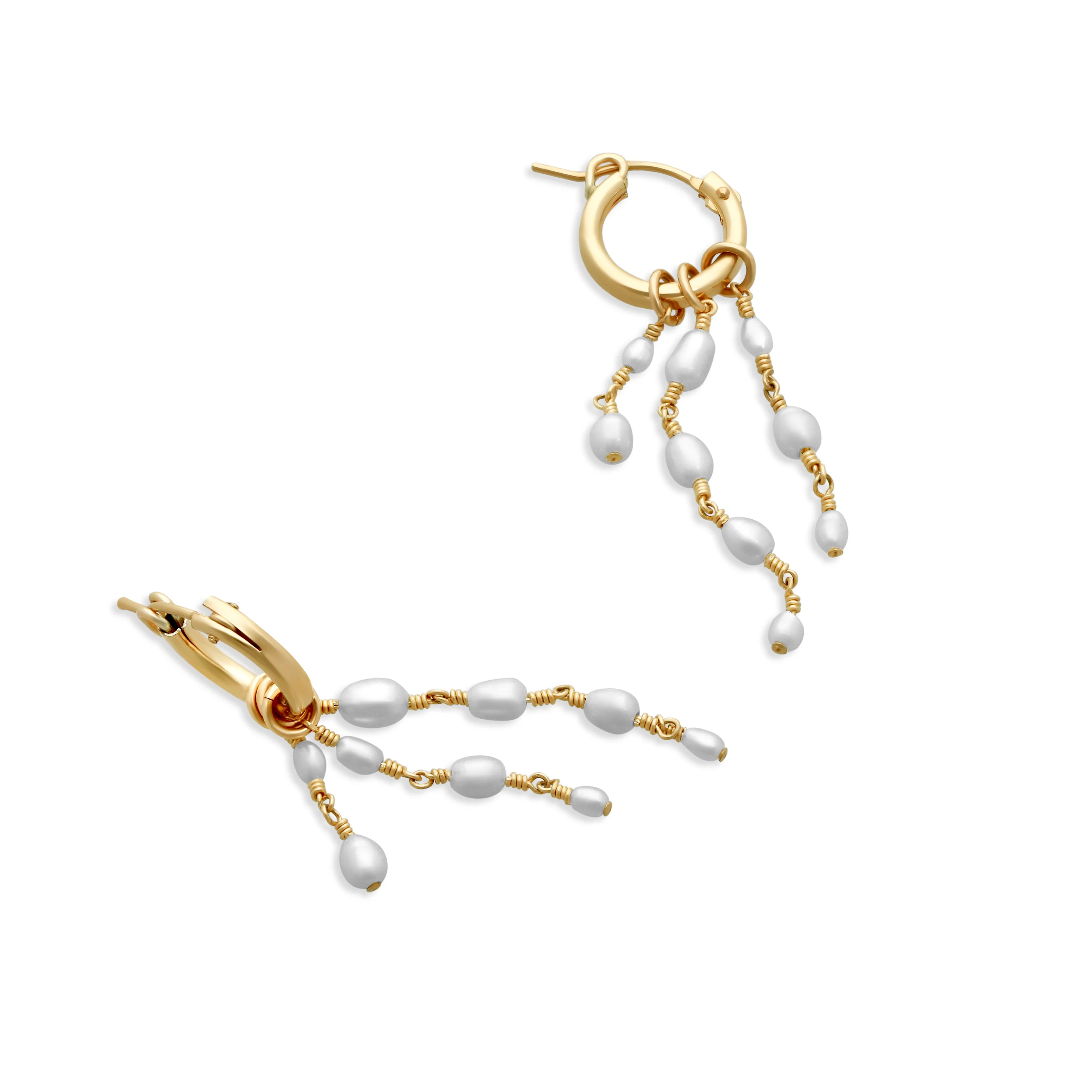 Celeste Pearl Chandelier Earrings - Image 4